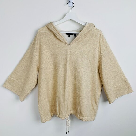NWT Theory Drawstring Hooded Sweatshirt Size L - Picture 4 of 13